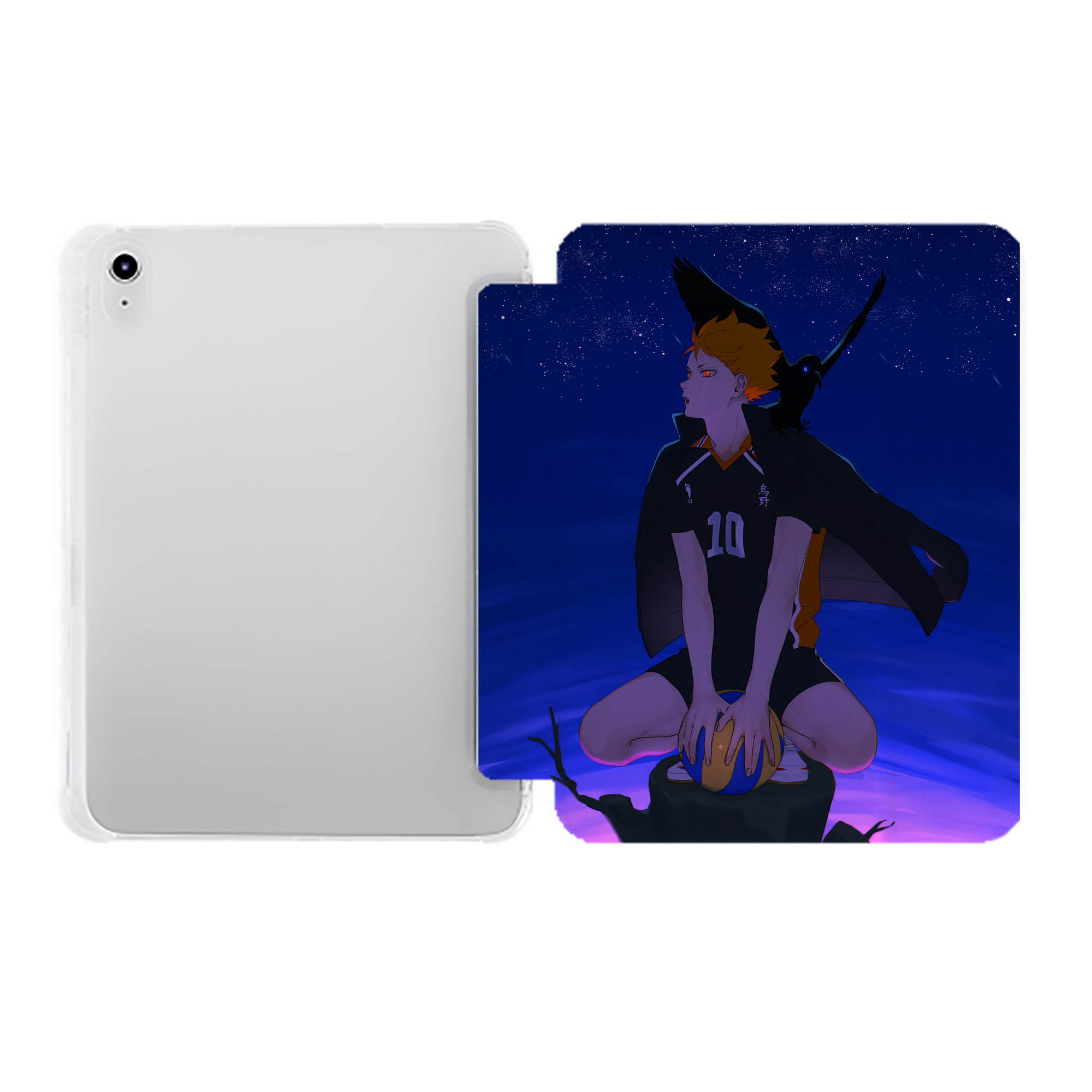 （画像用） ハイキュー!! Haikyu!! IPad ケース ペン収納付き 三つ折りスタンド PUレザー×シリコン 対応機種9.5/10.5/10.9インチ
